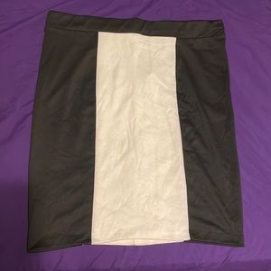 Curvy Color Block Pencil Skirt